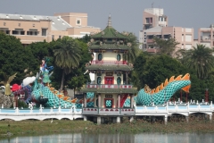 Dragon Tiger Tower Lotuspond Kaohsiung Taiwan