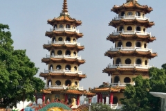 Dragon Tiger Tower Lotuspond Kaohsiung Taiwan